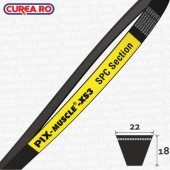 22x18 (SPC MUSCLE) curea trapezoidală ranforsata cu profil îngust