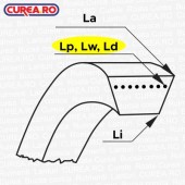 13x10 (SPA) clad narrow profile V-belt 1